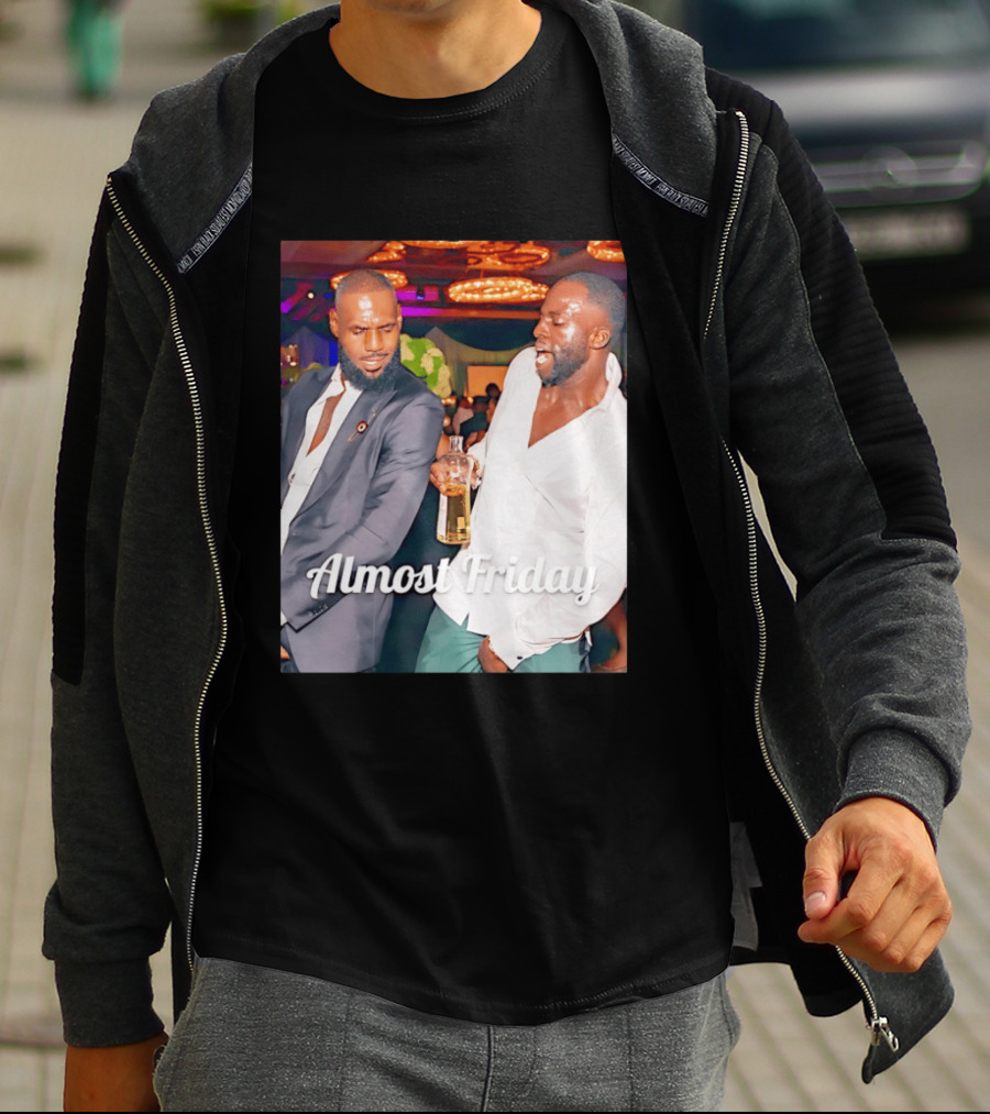 LeBron James Draymond Green Almost Friday Club Scene T-Shirt