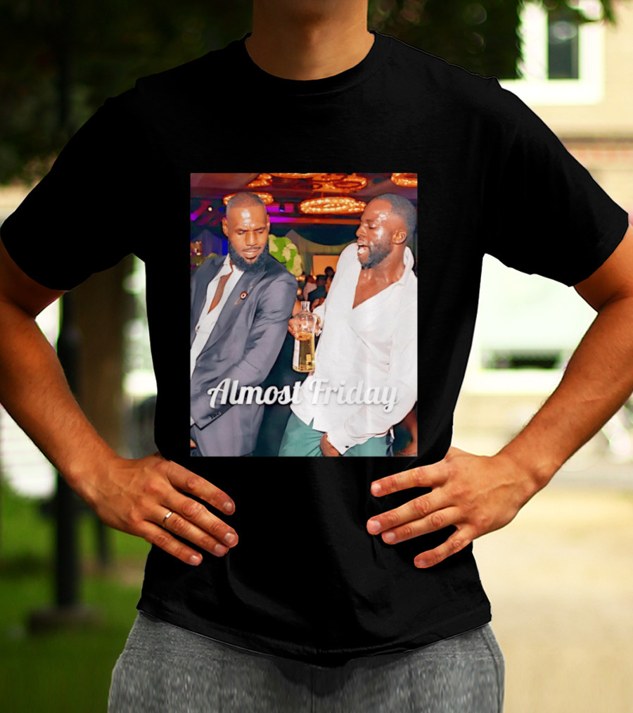LeBron James Draymond Green Almost Friday Club Scene T-Shirt