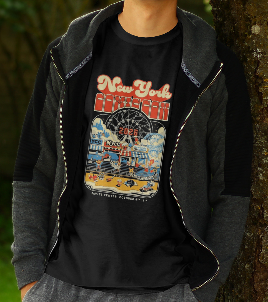 New York Comic Con 2026 Coney Island Javits Center October 8 To 11 T-Shirt