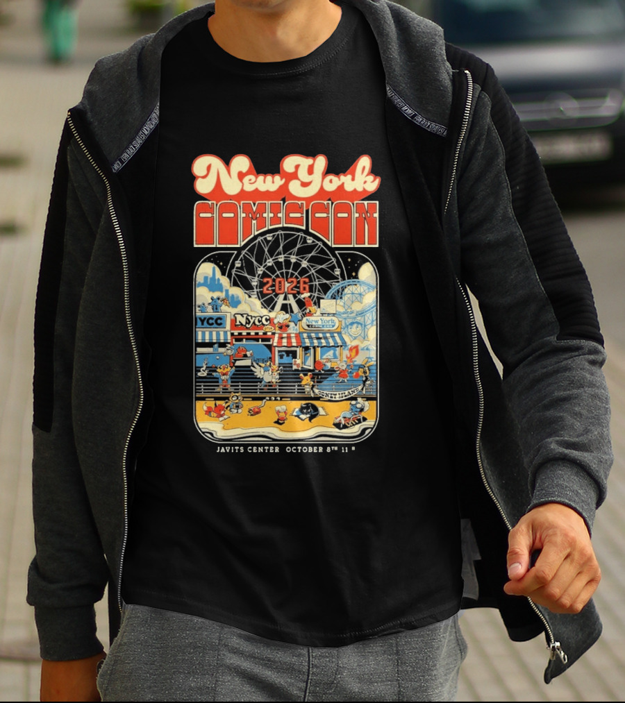 New York Comic Con 2026 Coney Island Javits Center October 8 To 11 T-Shirt