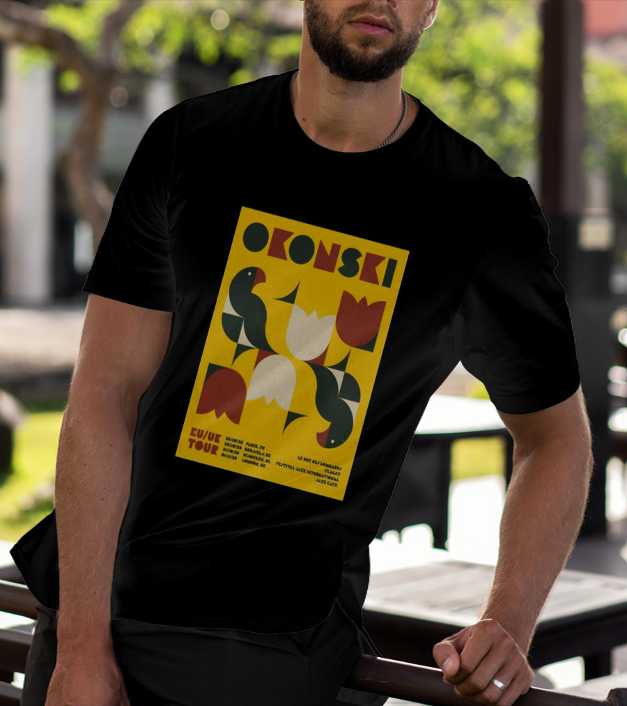 Okonski EU UK Tour 2026 Paris Brussels Nijmegen London Jazz Shows T-Shirt