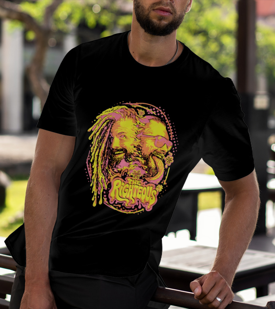 The Righteous Psychedelic Neon Fusion T-Shirt