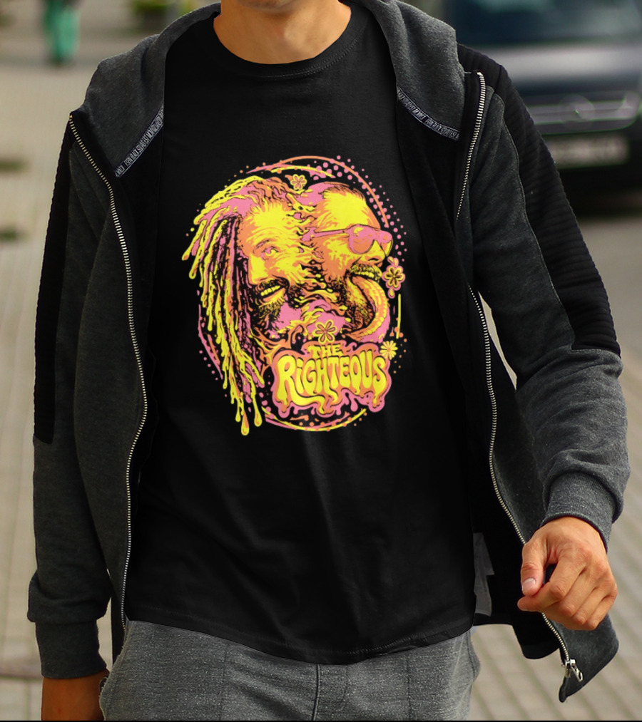 The Righteous Psychedelic Neon Fusion T-Shirt