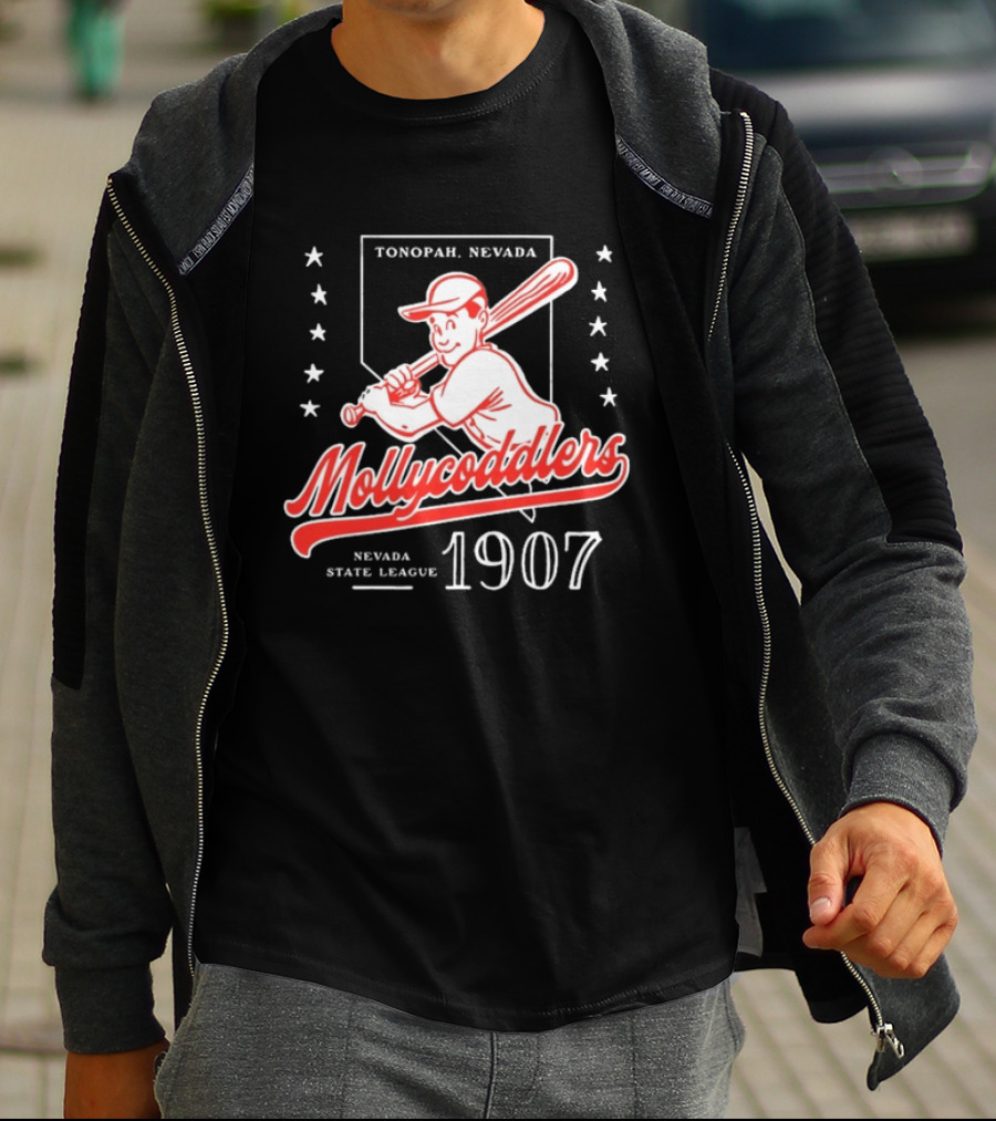 Tonopah Nevada Mollycoddlers Nevada State League 1907 Baseball T-Shirt