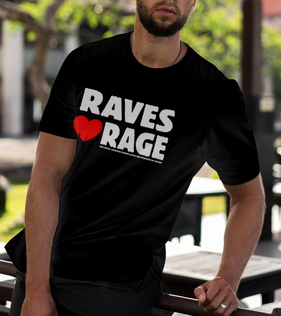 Raves Love Rage Summer Smash 2026 Festival Black Trucker T-Shirt