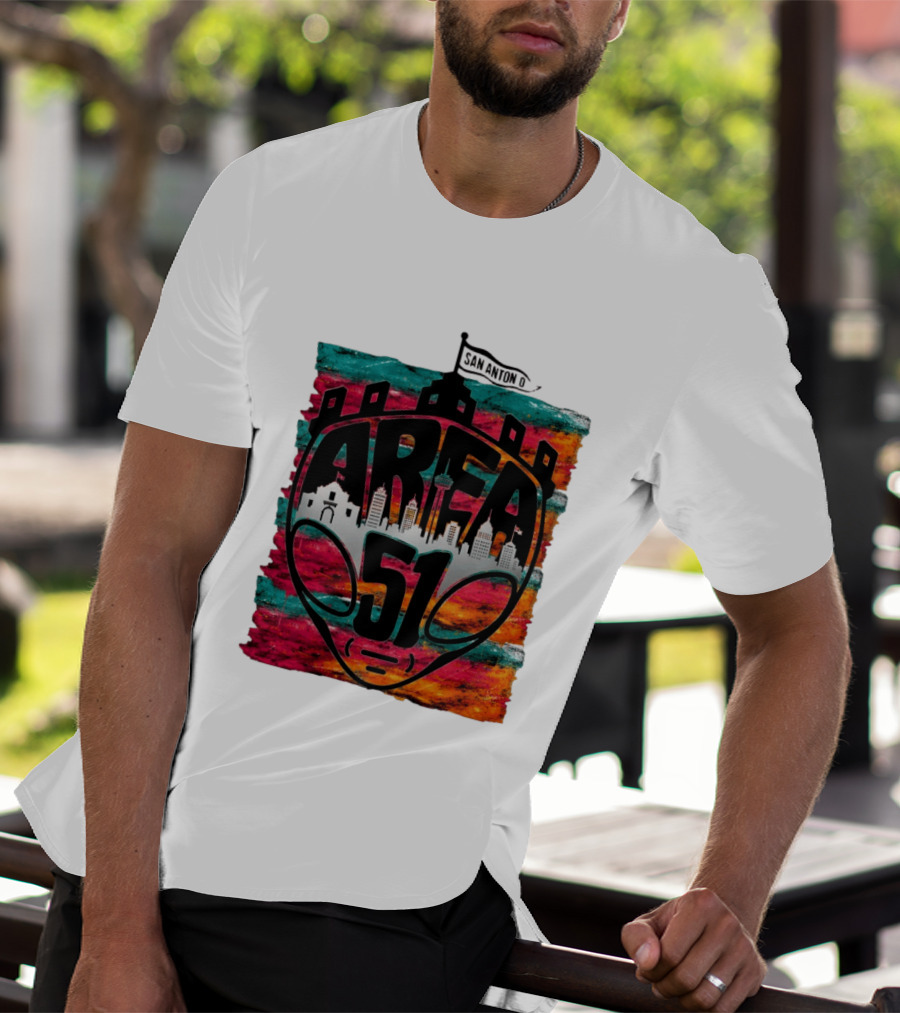 Area 51 San Antonio Spurs NBA Fiesta Skyline 2026 Victor Wembanyama T-Shirt