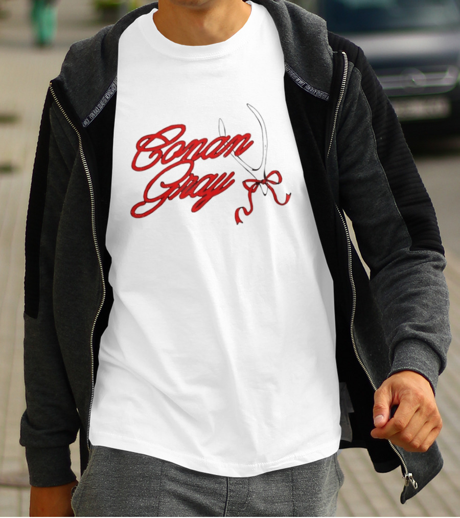 Conan Gray Red Script With Bow T-Shirt