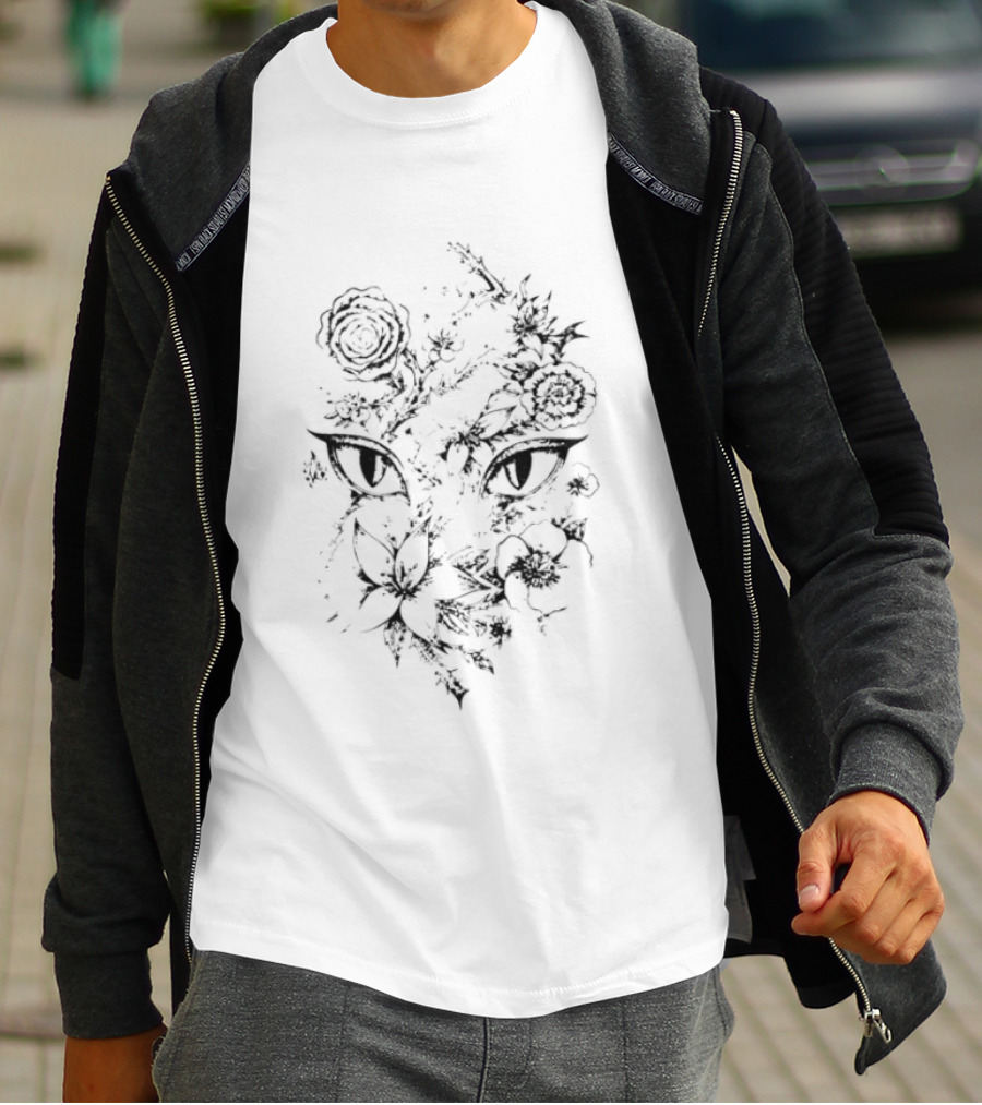 Katseye 2026 Gap Yoonchae Floral Eyes T-Shirt