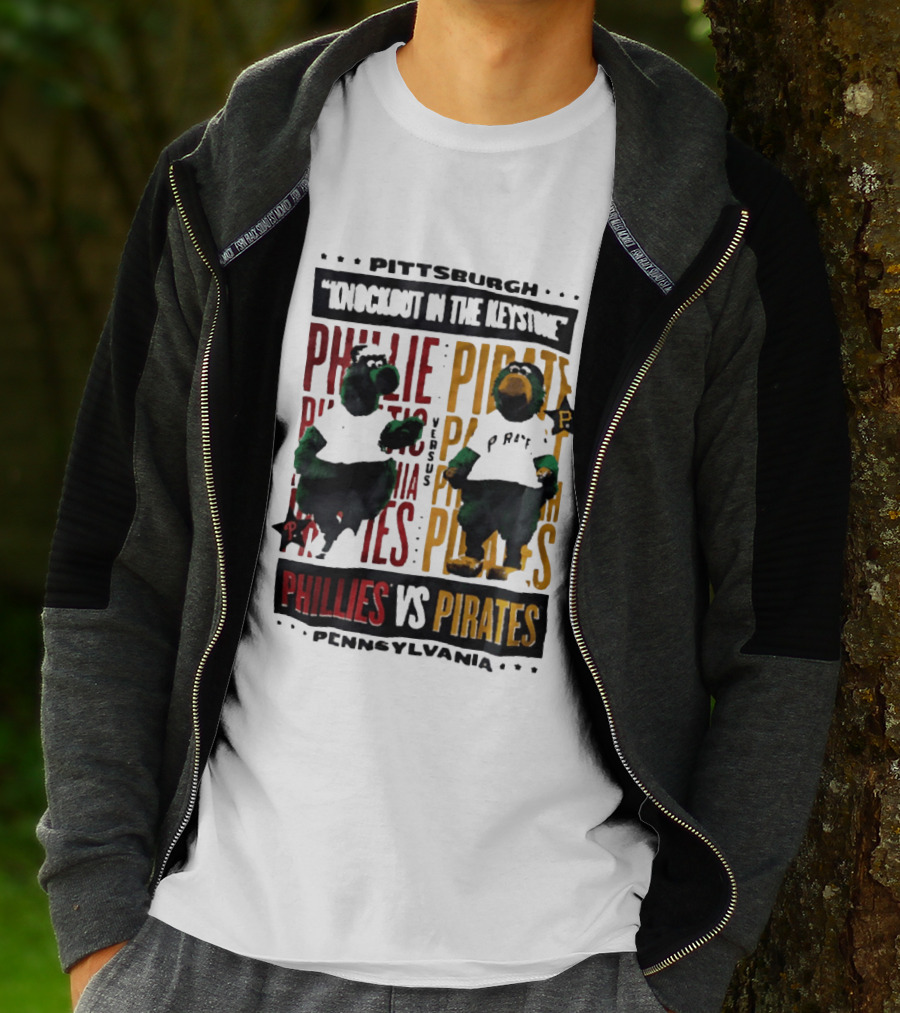 Pittsburgh Knockout In The Keystone Phillies Vs Pirates Pennsylvania T-Shirt