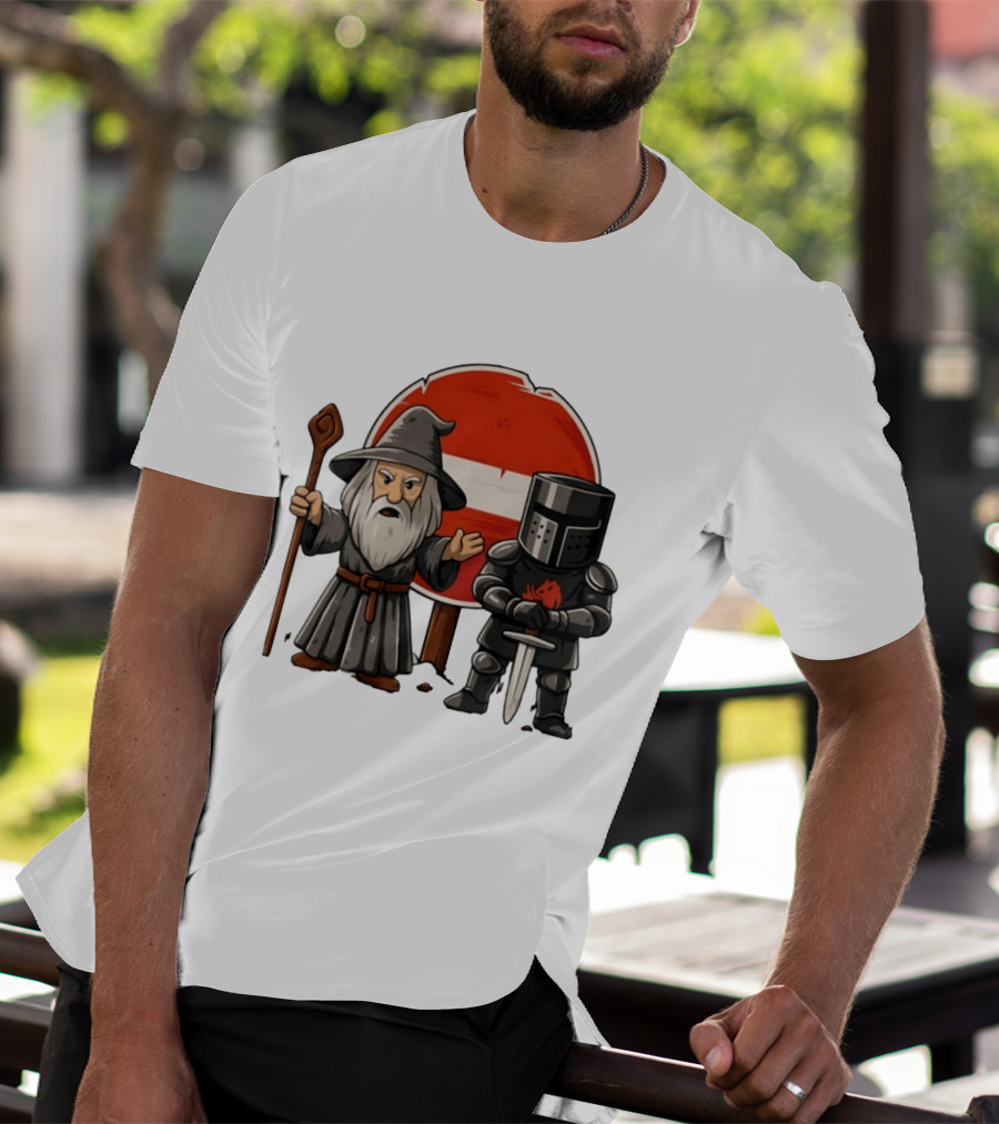 Gandalf Black Knight None Shall Pass T-Shirt