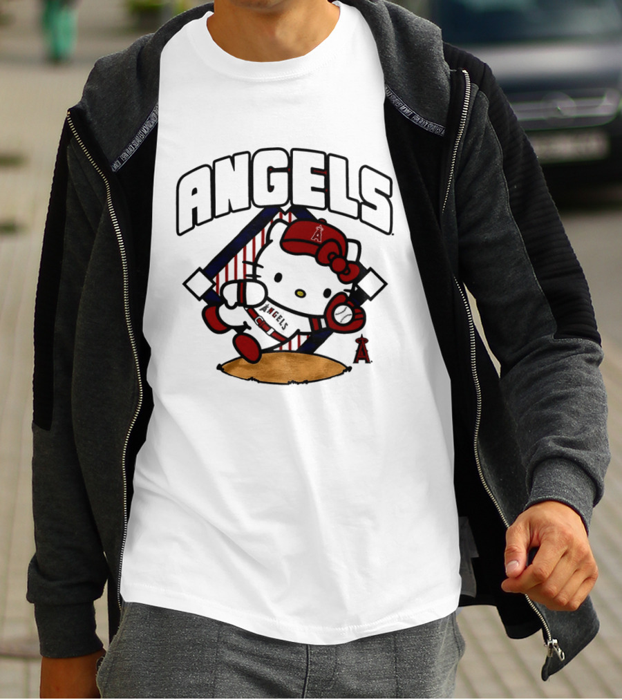 Hello Kitty Angels Baseball Los Angeles 2026 MLB T-Shirt