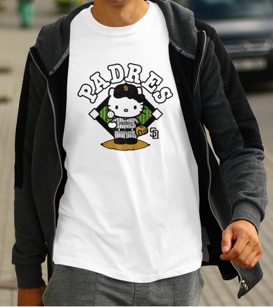 Hello Kitty Padres San Diego Baseball SD 2026 MLB T-Shirt