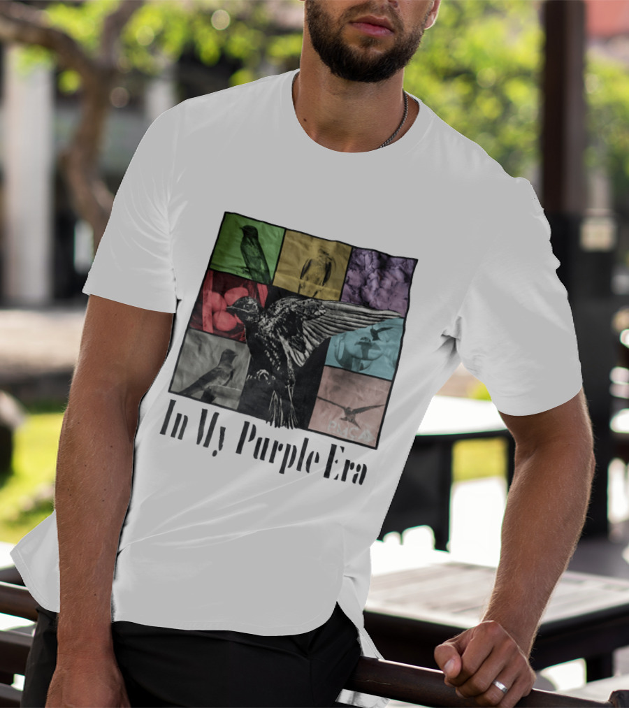In My Purple Era Swallow Collage T-Shirt