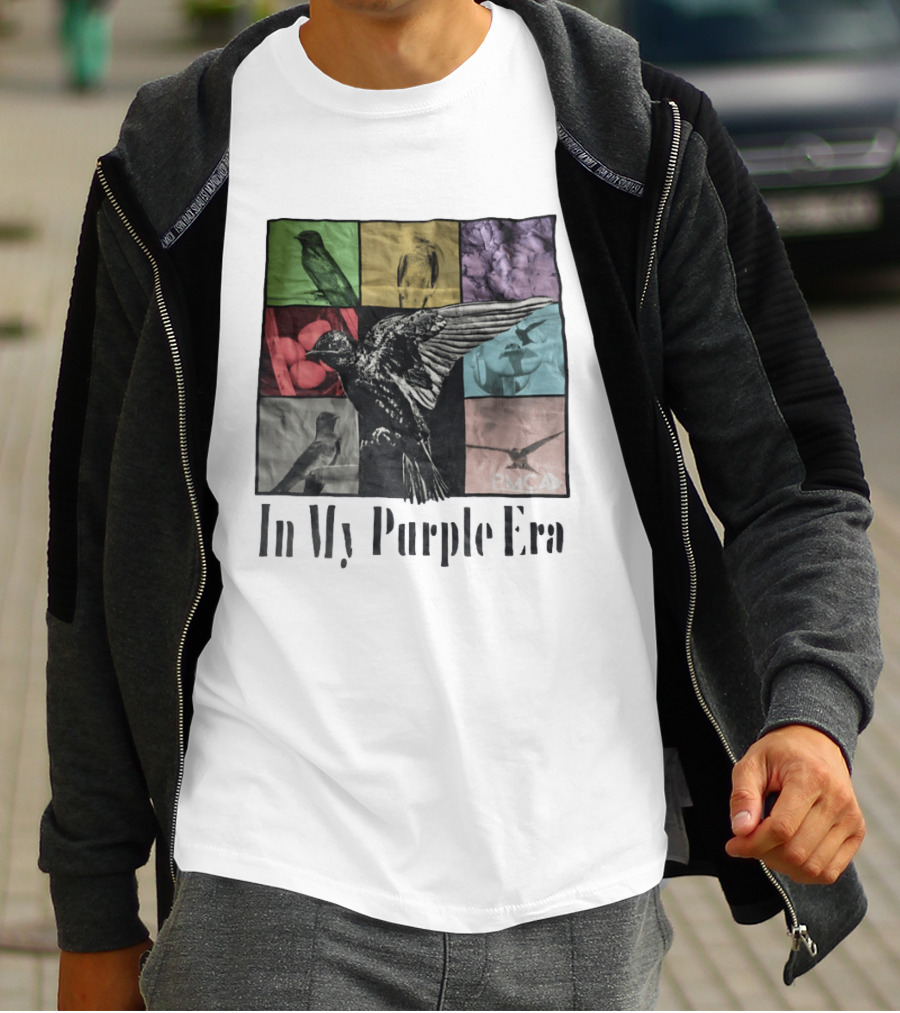In My Purple Era Swallow Collage T-Shirt