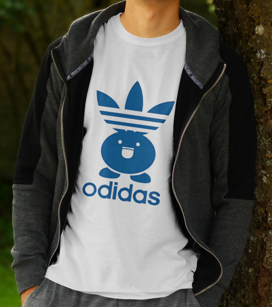 Odidas Pokemon Oddish Mashup Blue T-Shirt