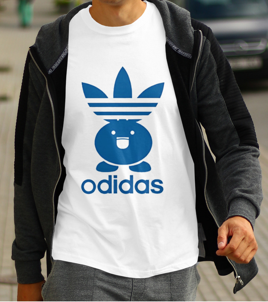 Odidas Pokemon Oddish Mashup Blue T-Shirt