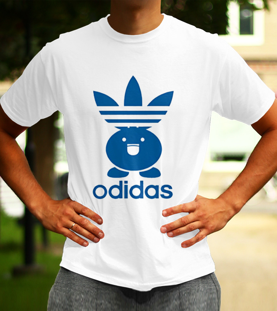 Odidas Pokemon Oddish Mashup Blue T-Shirt