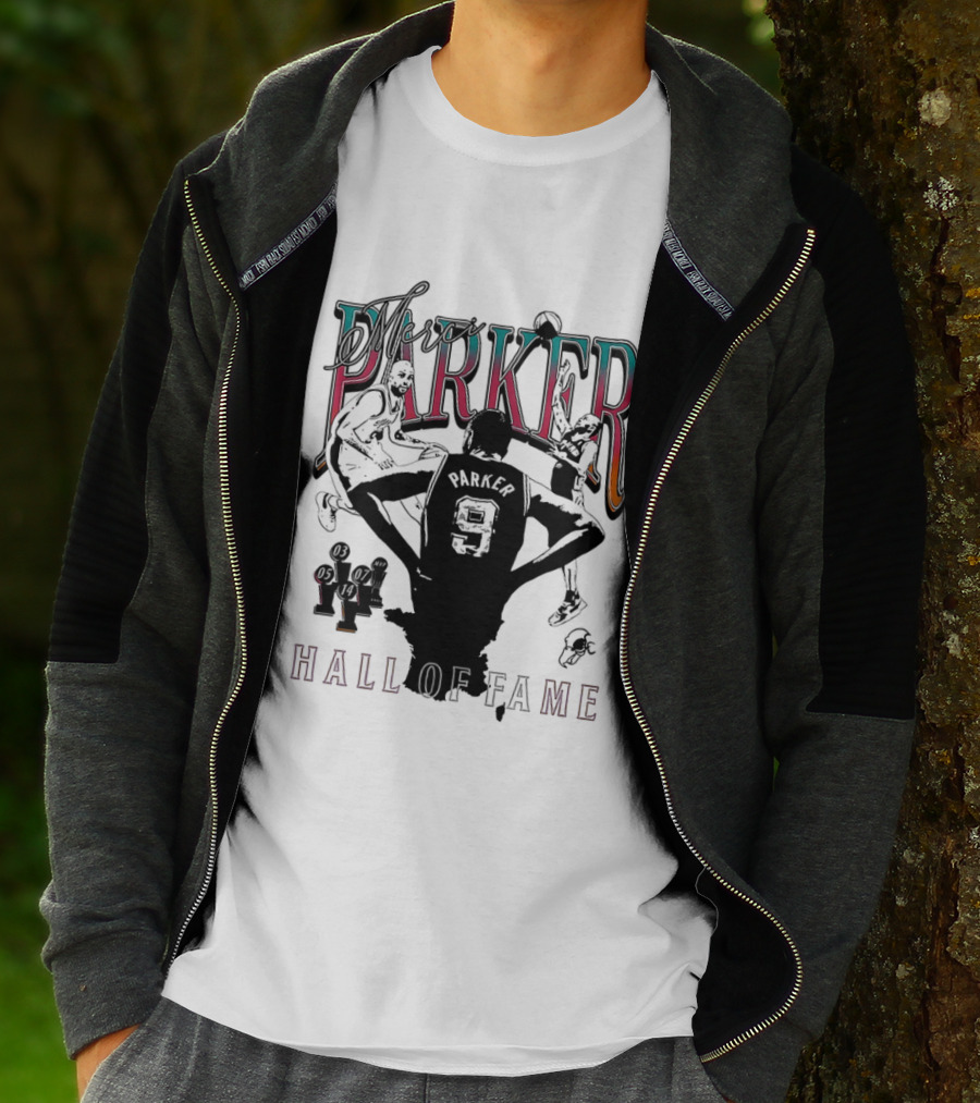 Parker Hall Of Fame NBA Tony Parker San Antonio Spurs T-Shirt
