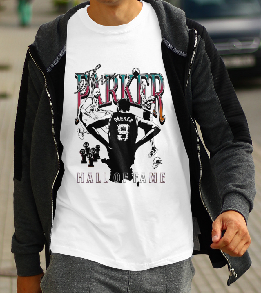 Parker Hall Of Fame NBA Tony Parker San Antonio Spurs T-Shirt