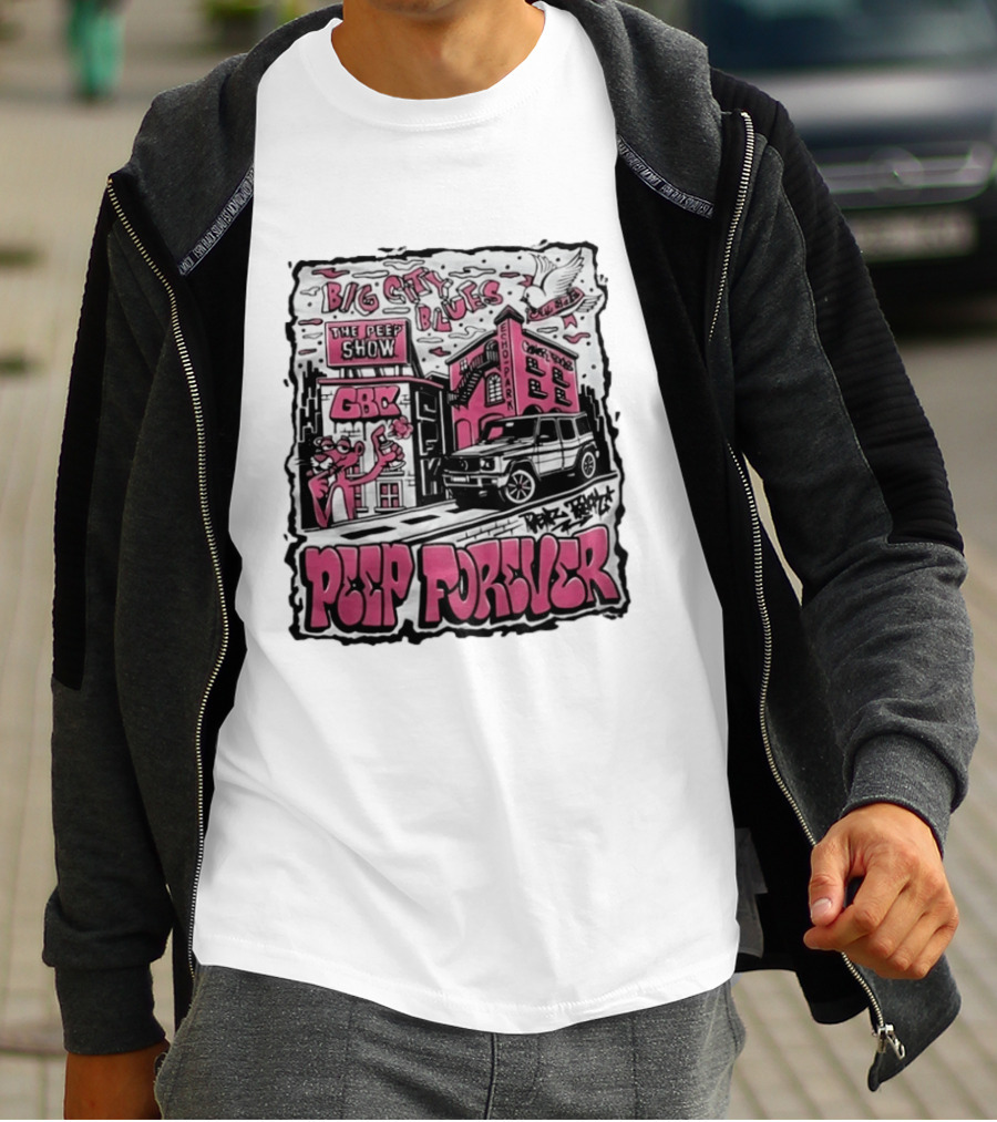 Big City Blues Peep Show Peep Forever Pink Panther GBC Park Avenue T-Shirt