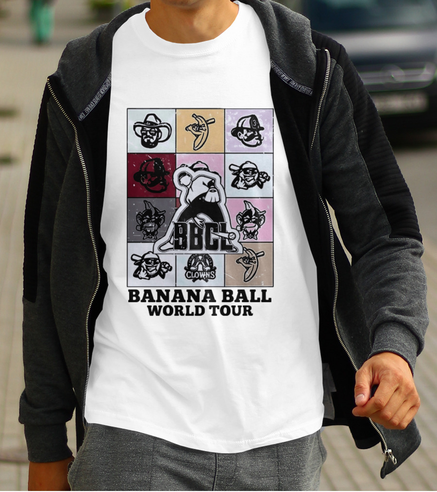 BBCL Clowns Banana Ball World Tour 2026 T-Shirt
