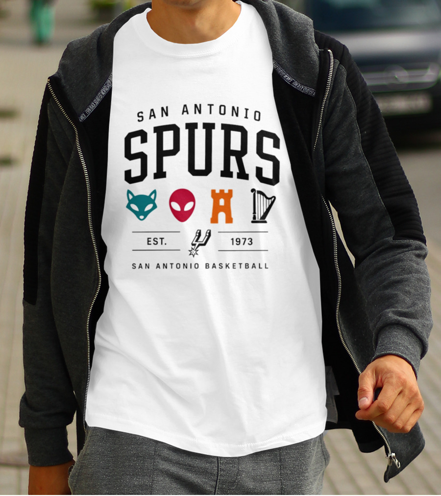 San Antonio Spurs Basketball Wembanyama Wemby Est 1973 T-Shirt