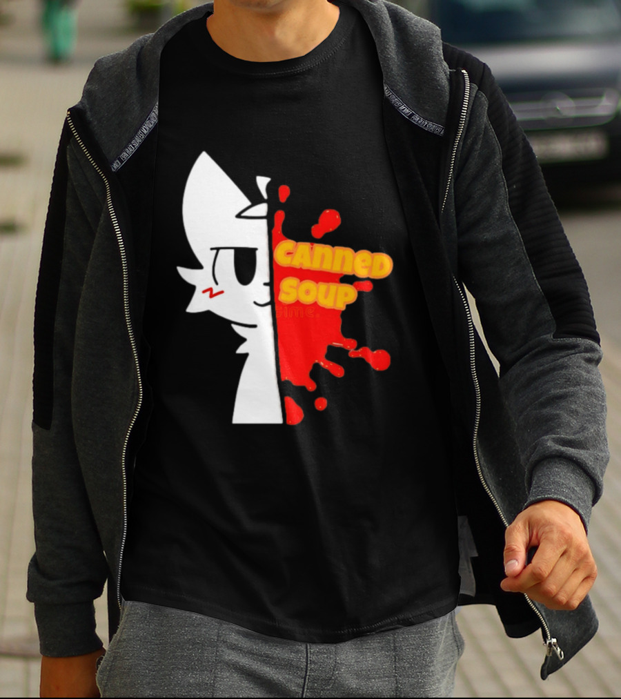 Boykisser Meme Canned Soup Splatter T-Shirt