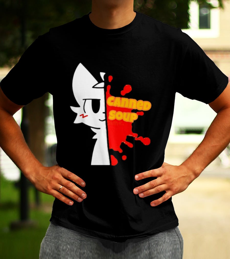 Boykisser Meme Canned Soup Splatter T-Shirt