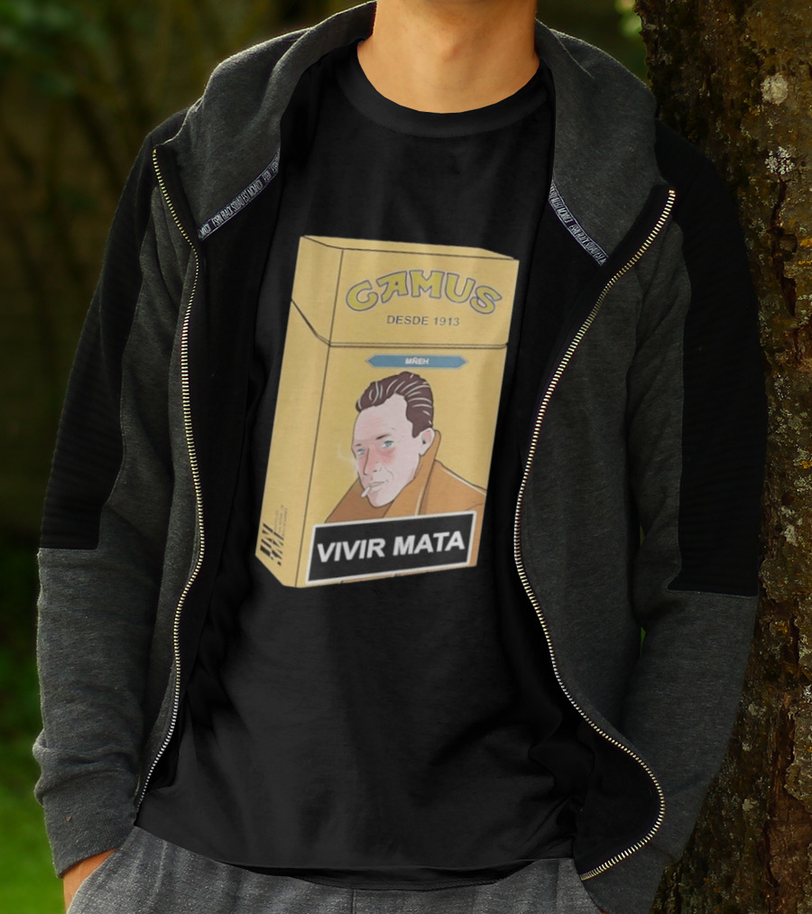 Camus Desde 1913 Vivir Mata Cigarette Box T-Shirt