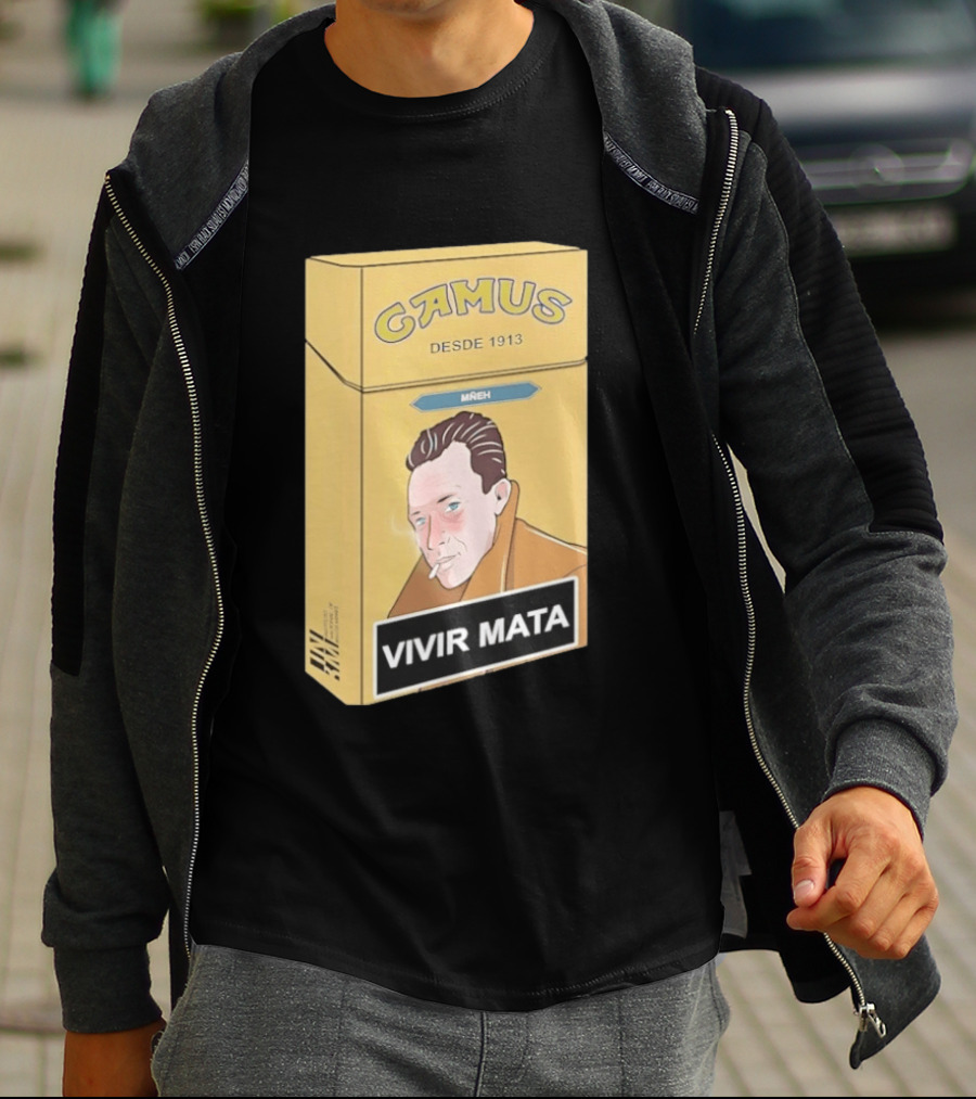 Camus Desde 1913 Vivir Mata Cigarette Box T-Shirt