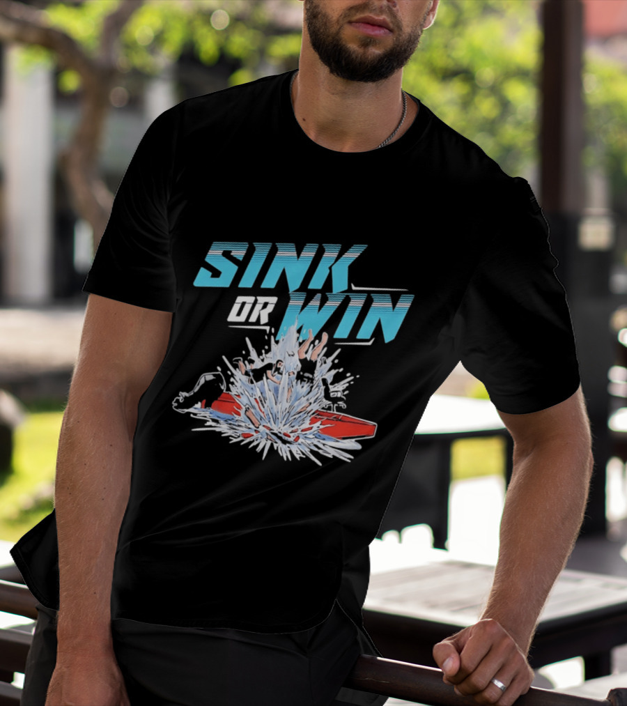 Cleetus McFarland Jackstand Jimmy Sink Or Win Splashing Red Boat T-Shirt