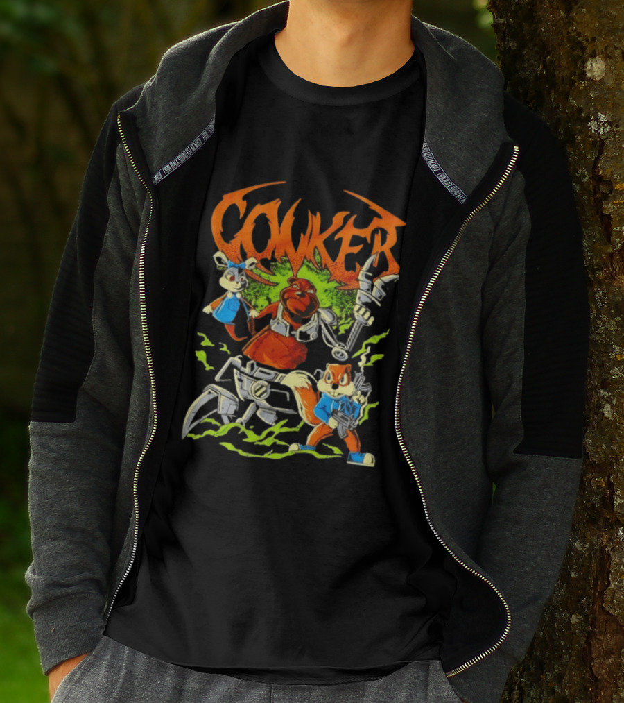 Conker Conquer The Day Robo Rabbit Duo Adventure T-Shirt