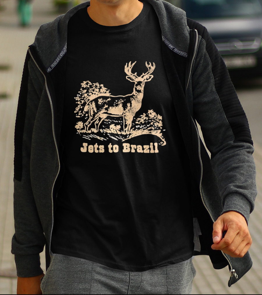 Deer Jets To Brazil Jets To Brazil T-Shirt