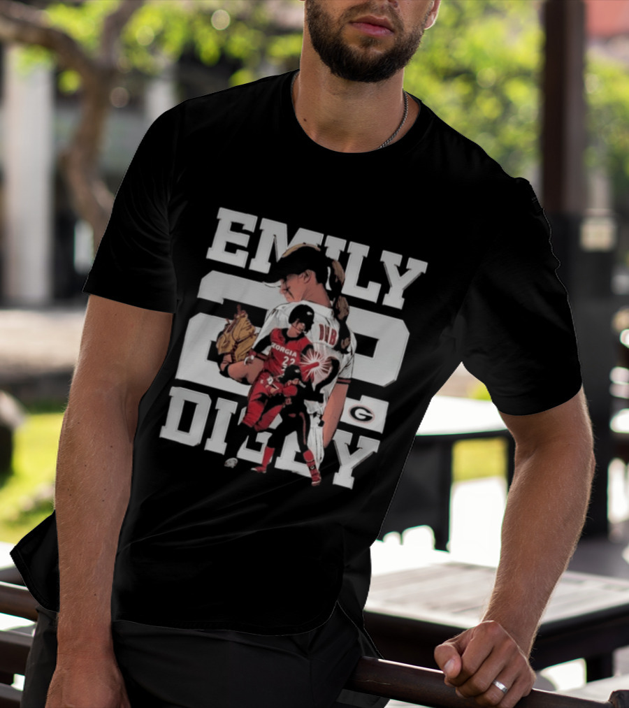 Emily Digby Georgia NCAA Softball Player 22 Collage T-Shirt