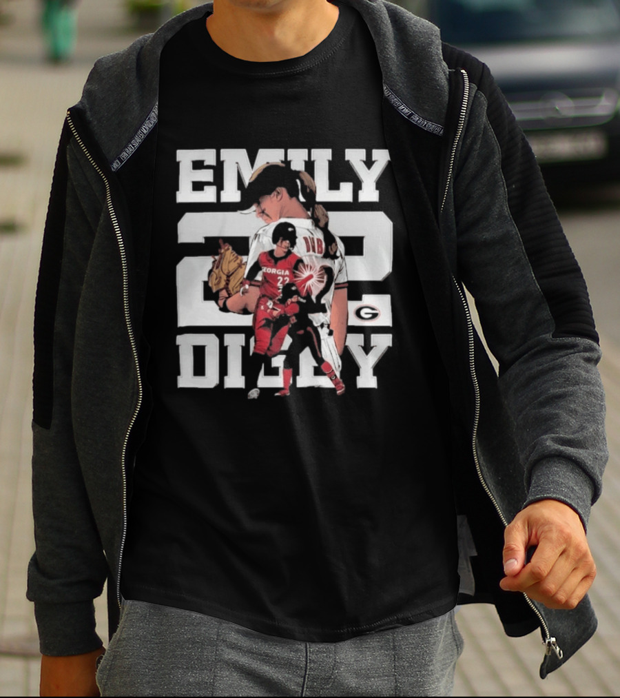 Emily Digby Georgia NCAA Softball Player 22 Collage T-Shirt
