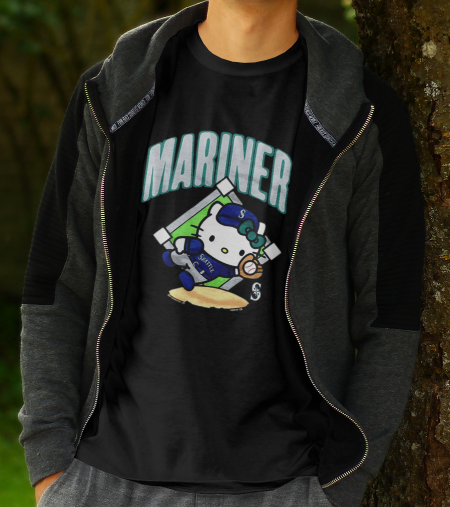 Hello Kitty Seattle Mariners Baseball 2026 MLB Mariner T-Shirt