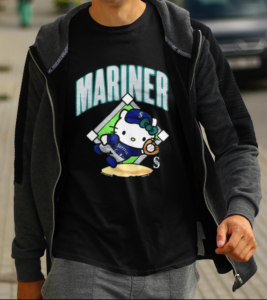 Hello Kitty Seattle Mariners Baseball 2026 MLB Mariner T-Shirt