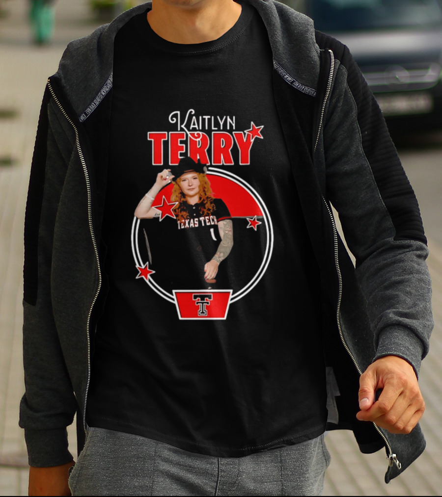 Kaitlyn Terry Texas Tech Red Raiders NCAA Stars T-Shirt