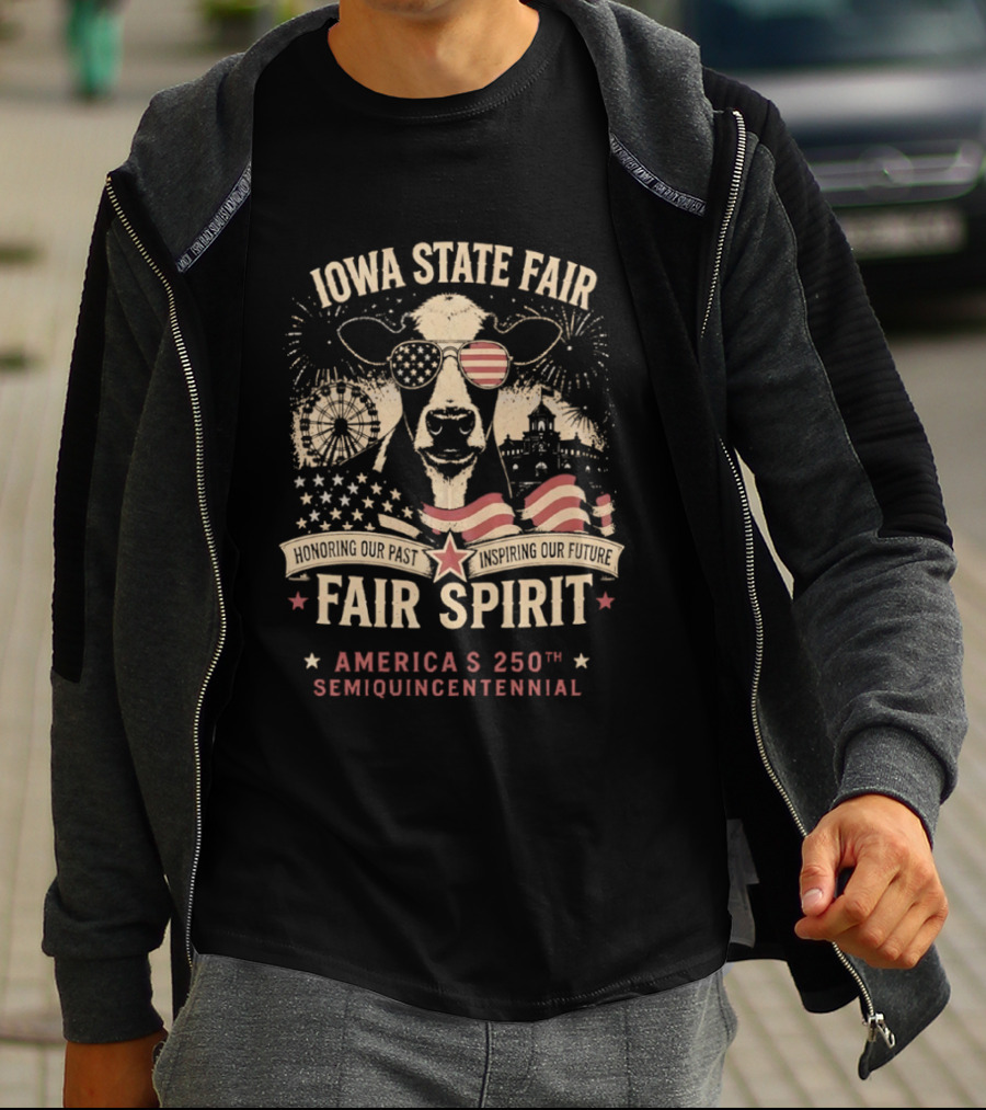 Iowa State Fair Spirit America's 250th Semiquincentennial Celebration T-Shirt