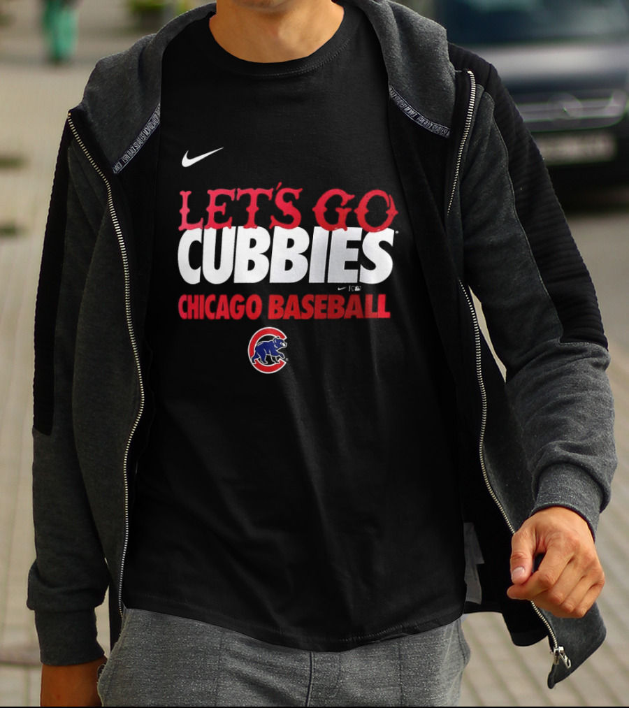 Nike Let's Go Cubbies Chicago Baseball T-Shirt