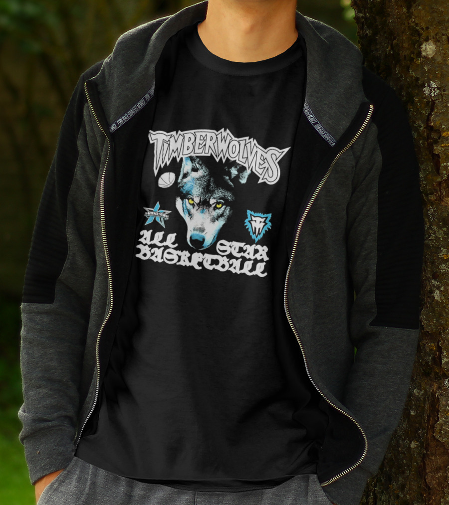 Timberwolves All Star Basketball Minnesota Wolf T-Shirt