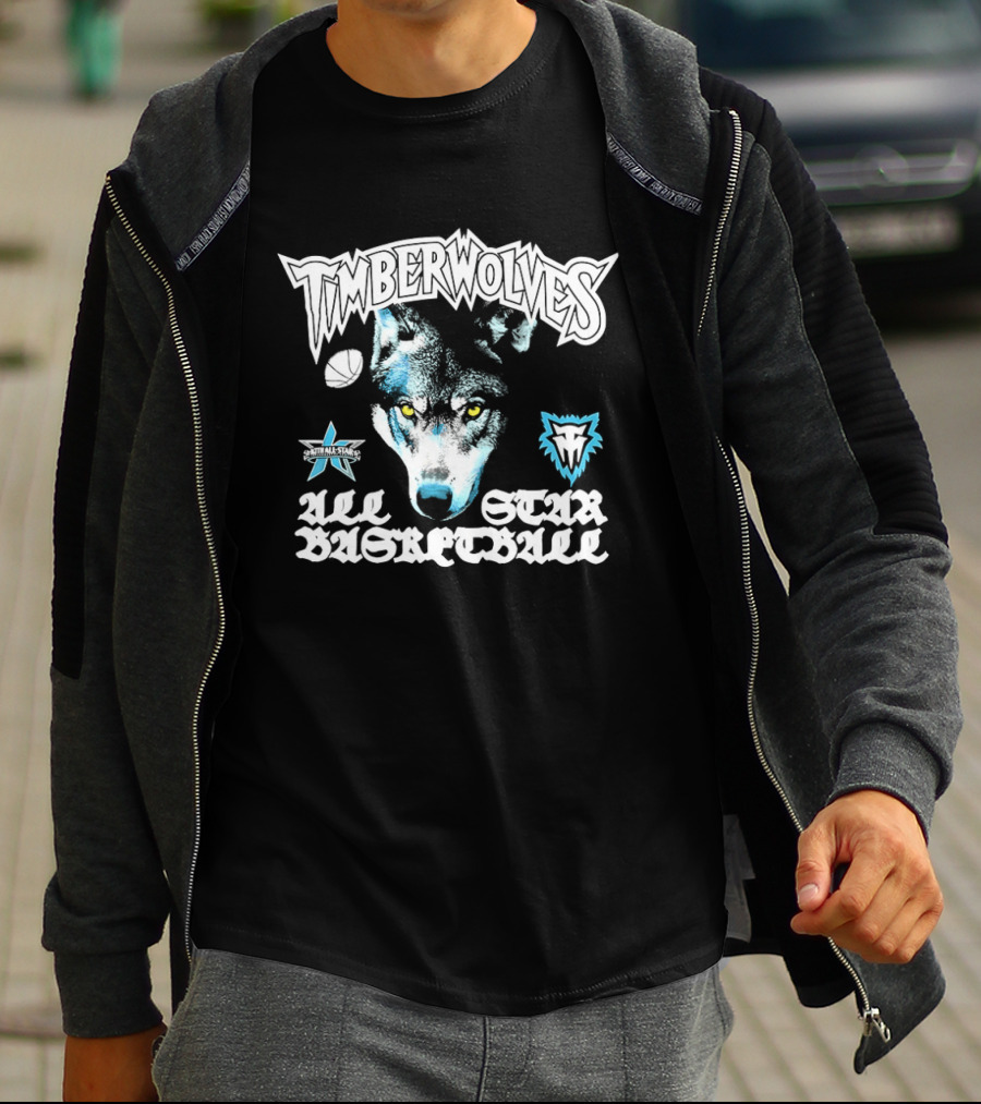 Timberwolves All Star Basketball Minnesota Wolf T-Shirt