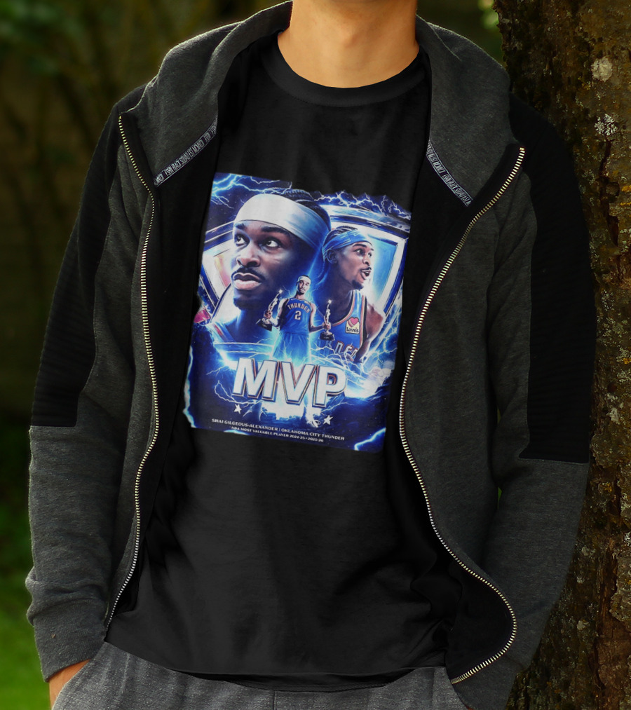 Shai Gilgeous Alexander Oklahoma City Thunder MVP NBA Most Valuable Player 2024 25 2025 26 T-Shirt