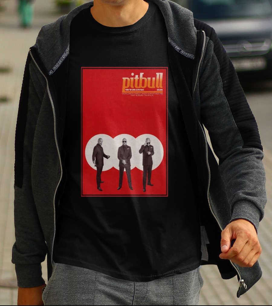 Pitbull Mr. Worldwide 2026 Midflorida Credit Union Amphitheatre May 16 Tampa FL T-Shirt