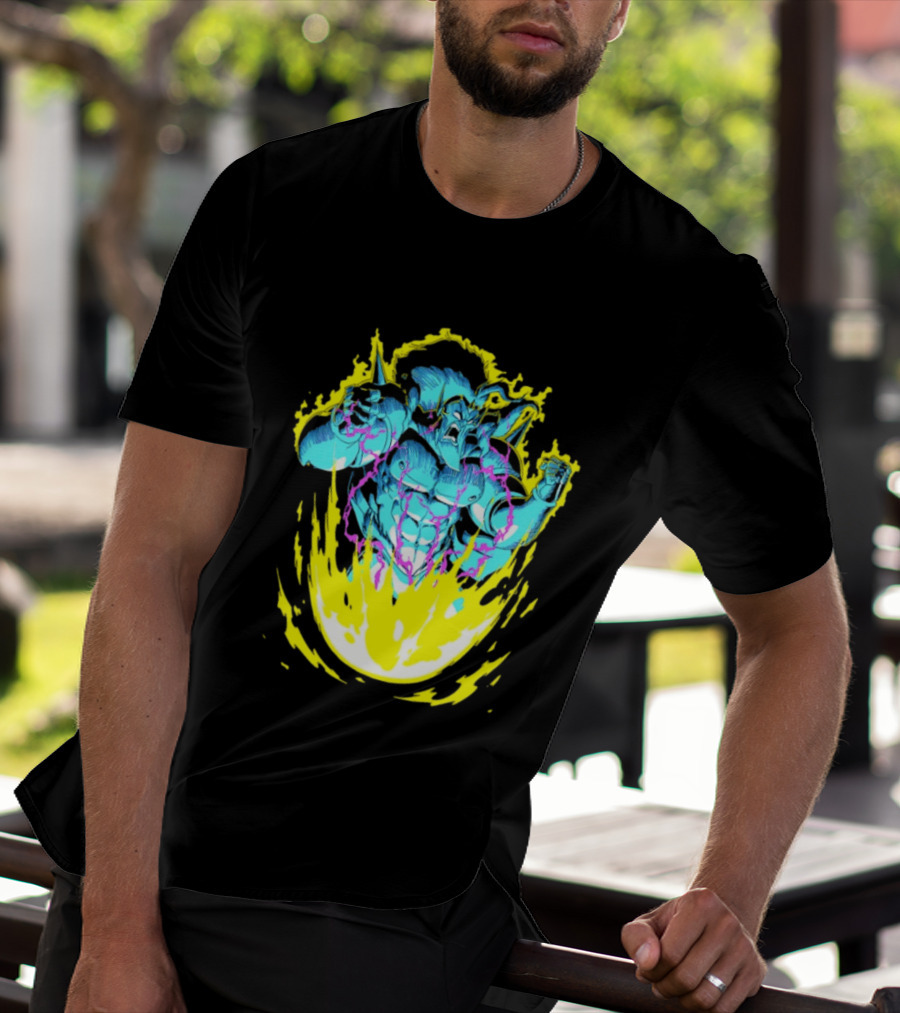 Starbarians Killgar Killgarian Rage Burst With Electric Energy T-Shirt