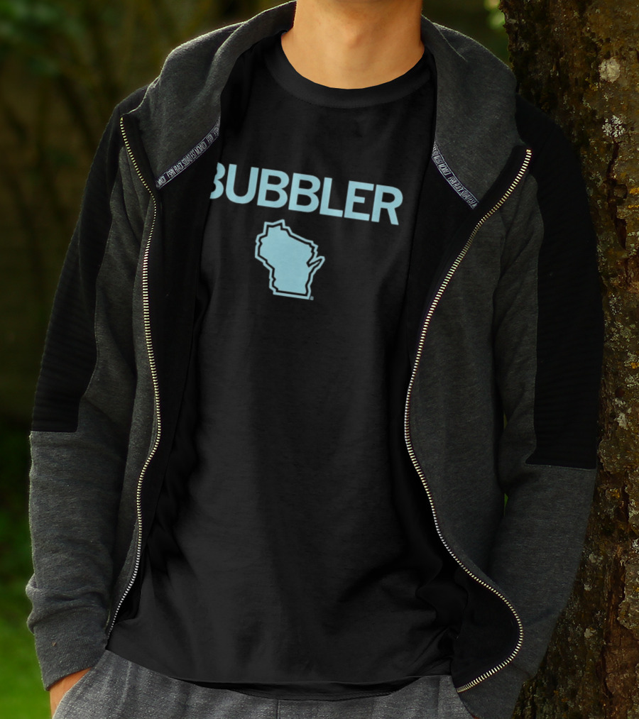 Bubbler Wisconsin Map T-Shirt