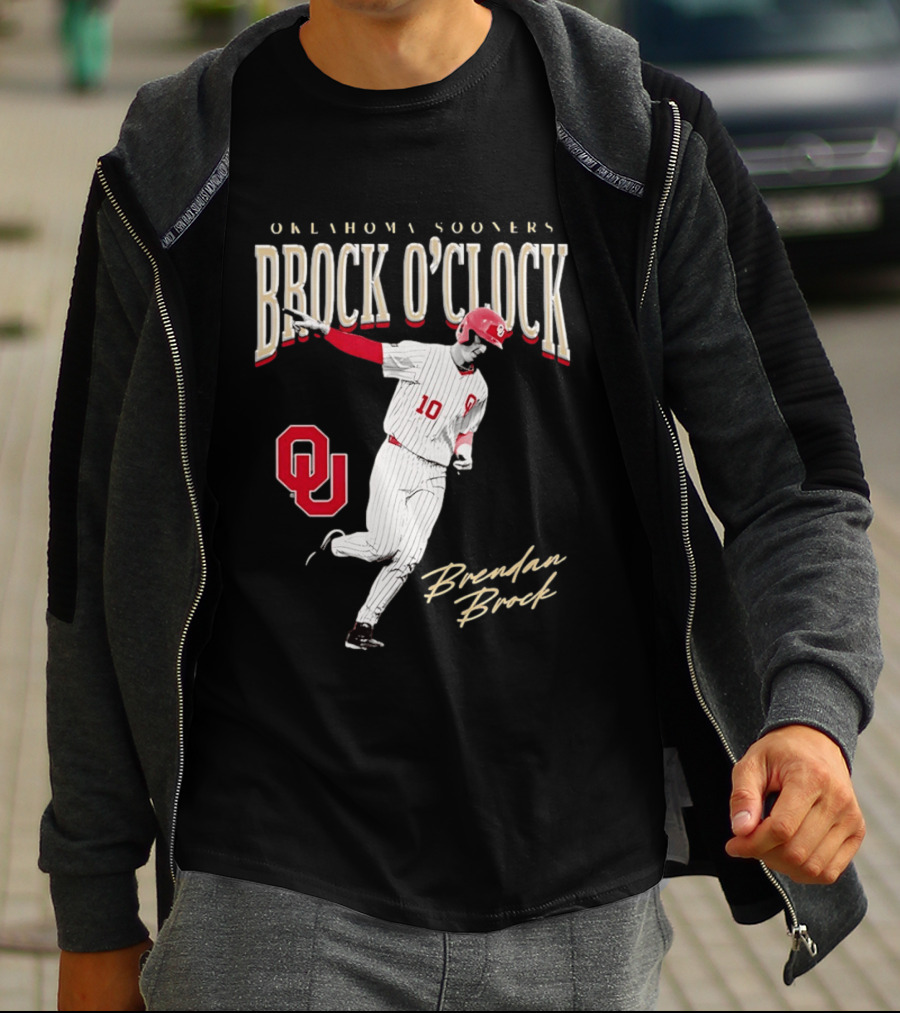 Brendan Brock Oklahoma Sooners Brock O' Baseball T-Shirt