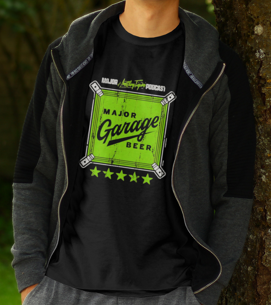 Major Garage Beer Lime 2026 Podcast T-Shirt