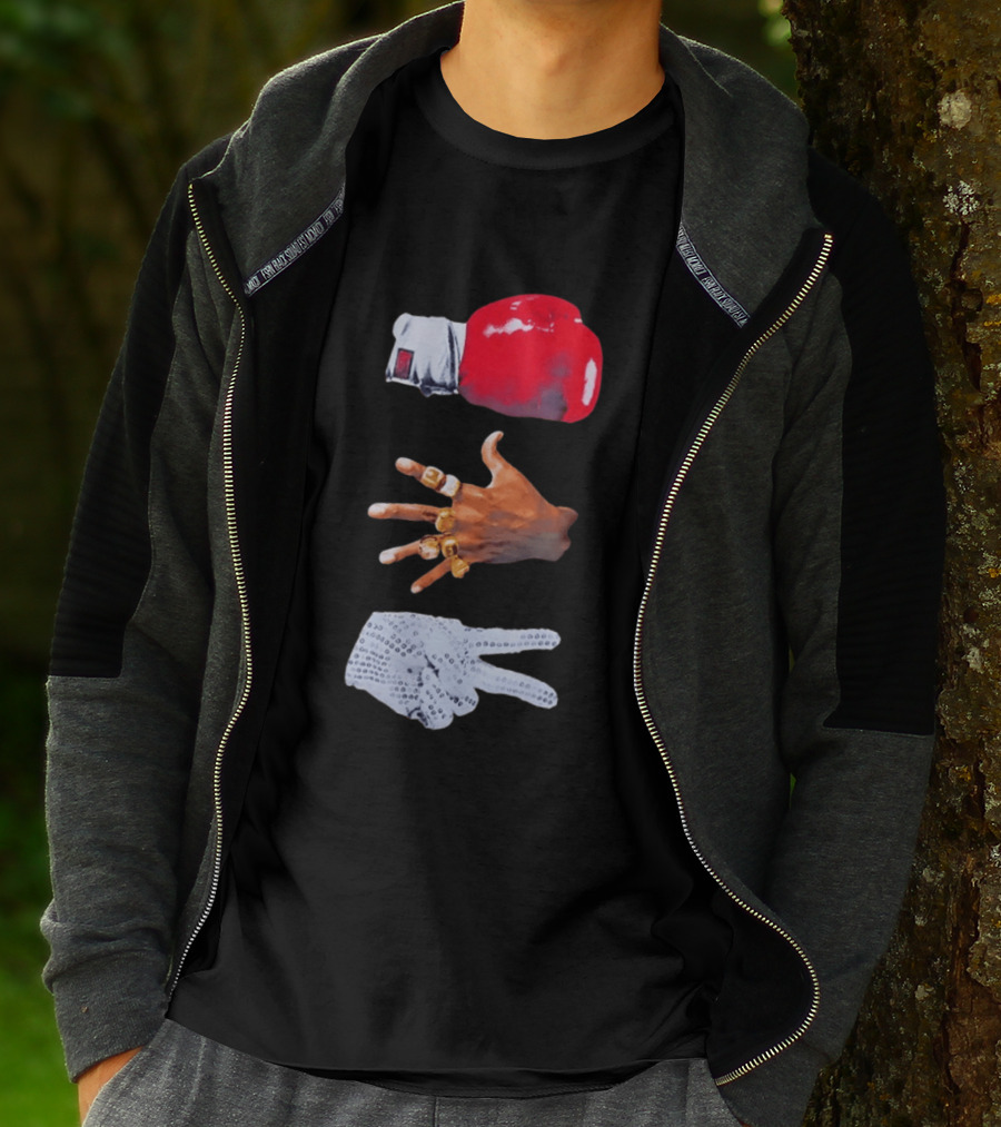 Michael Jordan MJ Jackson Michael Tyson Gloves T-Shirt