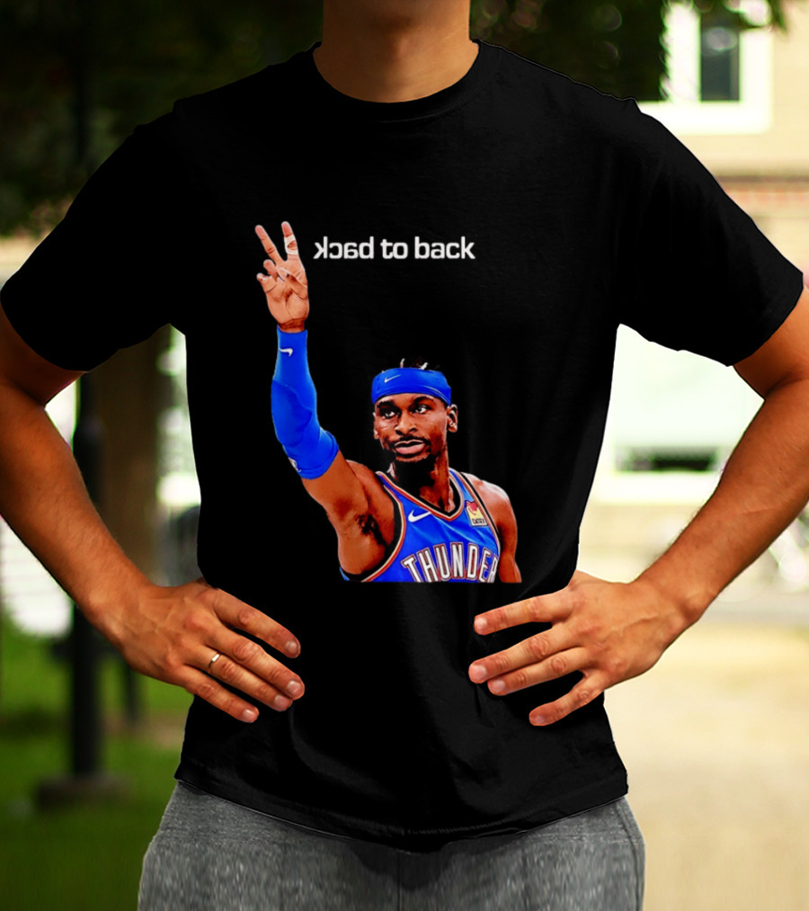 OKC Thunder SGA 2026 Back To Back MVP Shai Gilgeous Alexander T-Shirt